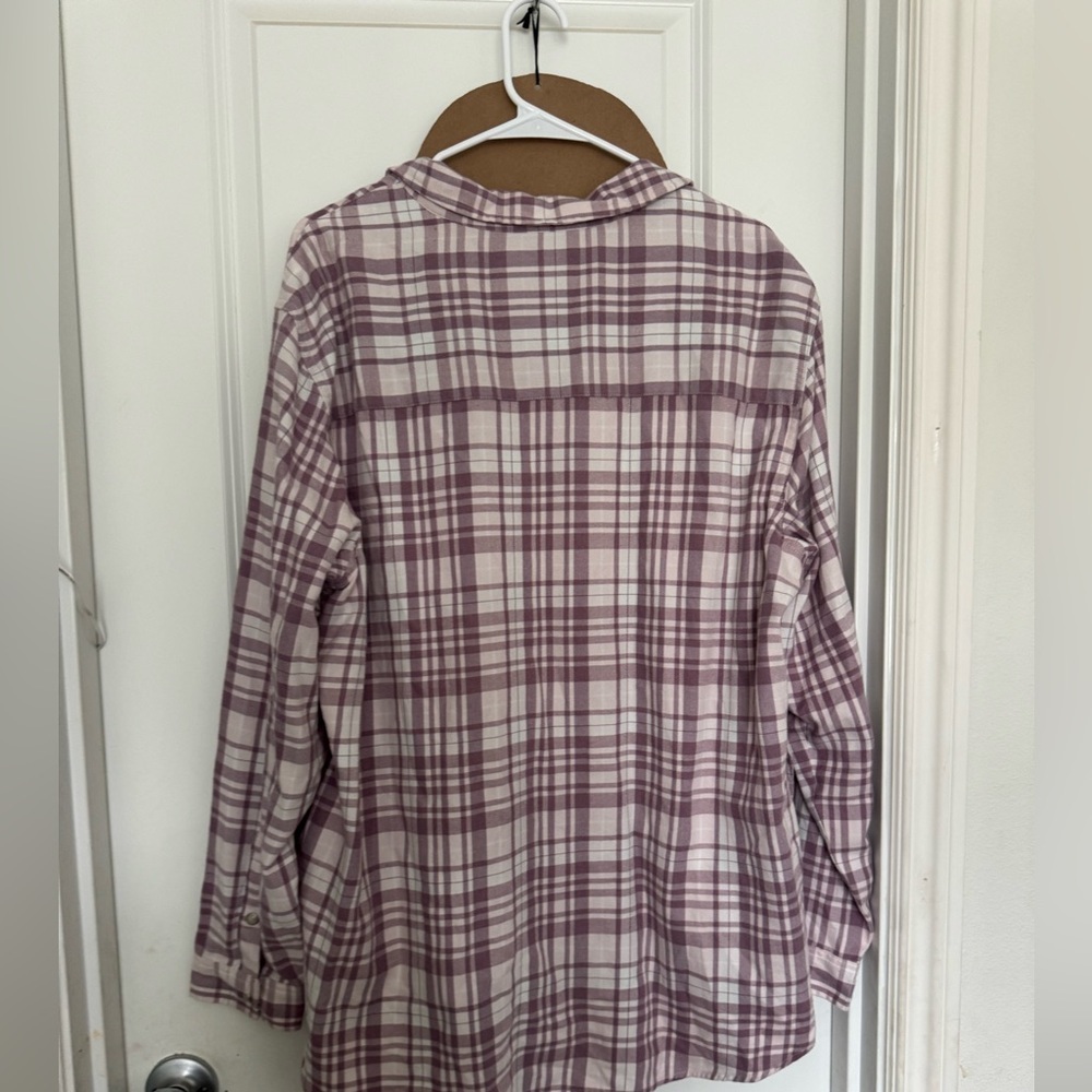 Jachs Purple Plaid Casual Button Down Shirt - Picture 3 of 3